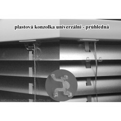 Plastová průhledná konzolka první lamely žaluzie